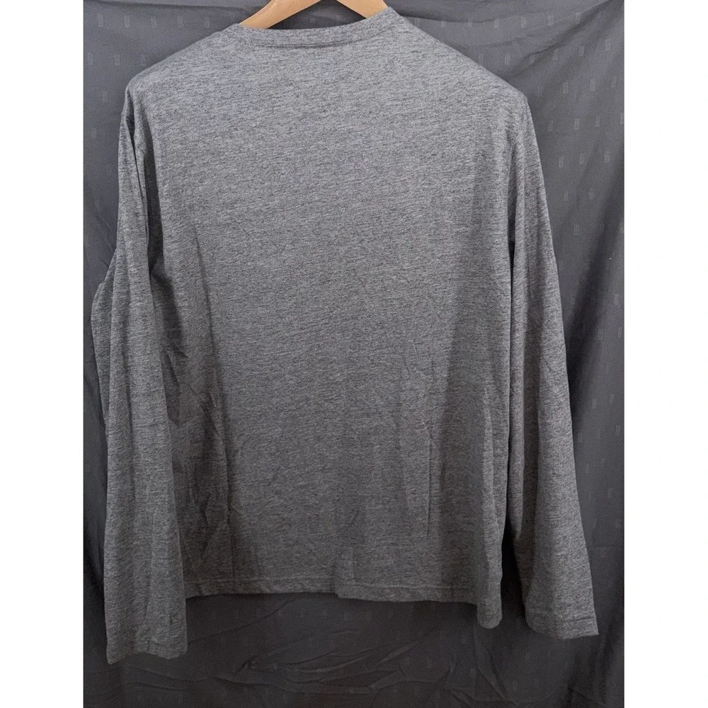 New Ralph Lauren Polo Country Slub‎ Jersey Henley Gray Classic Fit Shirt Large